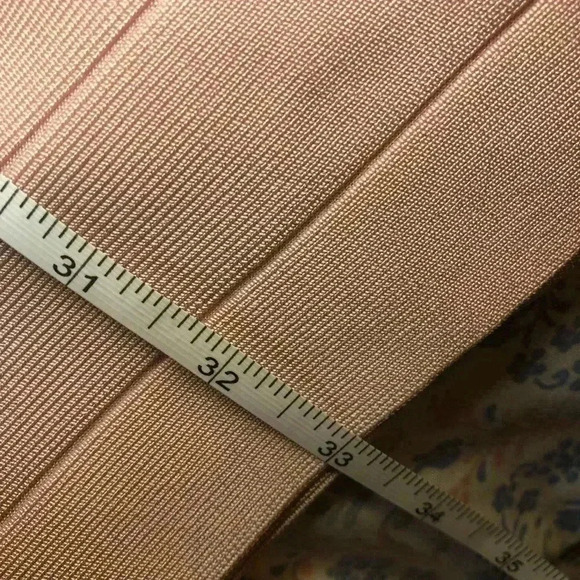 🌸VENUS Chiffon Overlay Bandage Bodycon Pink Dress Sleeveless Sexy Slimmi… - Picture 11 of 16